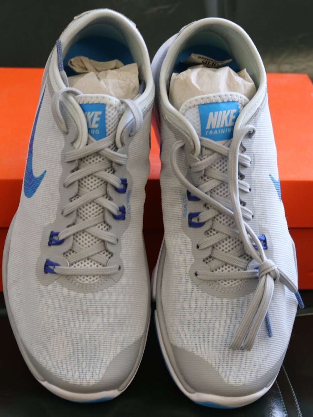 Nike Flex Trainer 6 Women's Training Shoes - Grey/Blue
